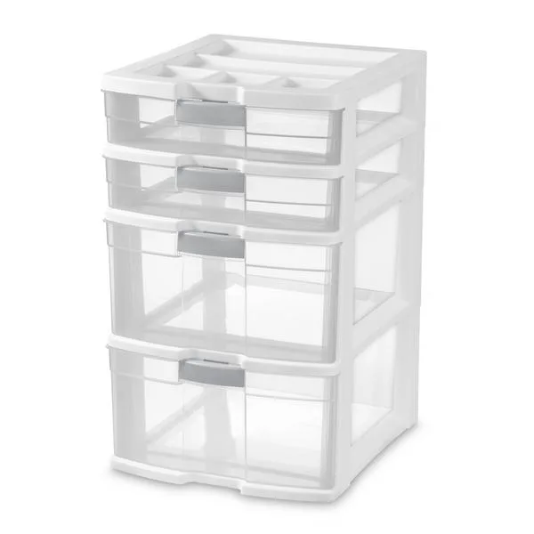 Sterilite 4-Drawer Storage Tower